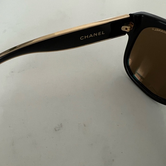 chanel sunglasses gold mirror